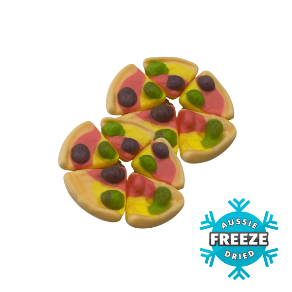 freeze dried gummi mini pizza