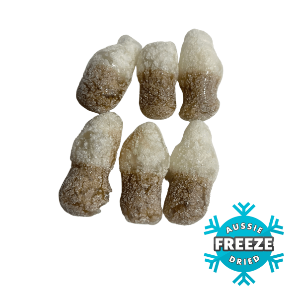 freeze dried sour cola bottles