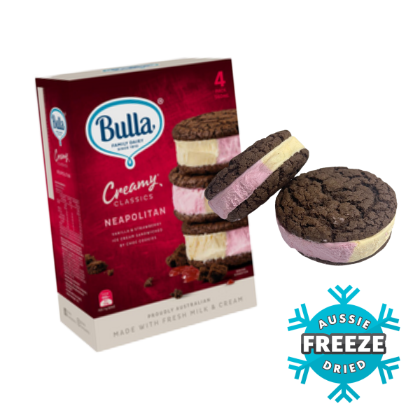 freeze dried neopolitan ice cream sandwich